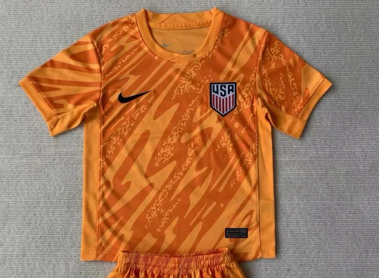 AAA Quality USA 2024 GK Orange Soccer Jersey